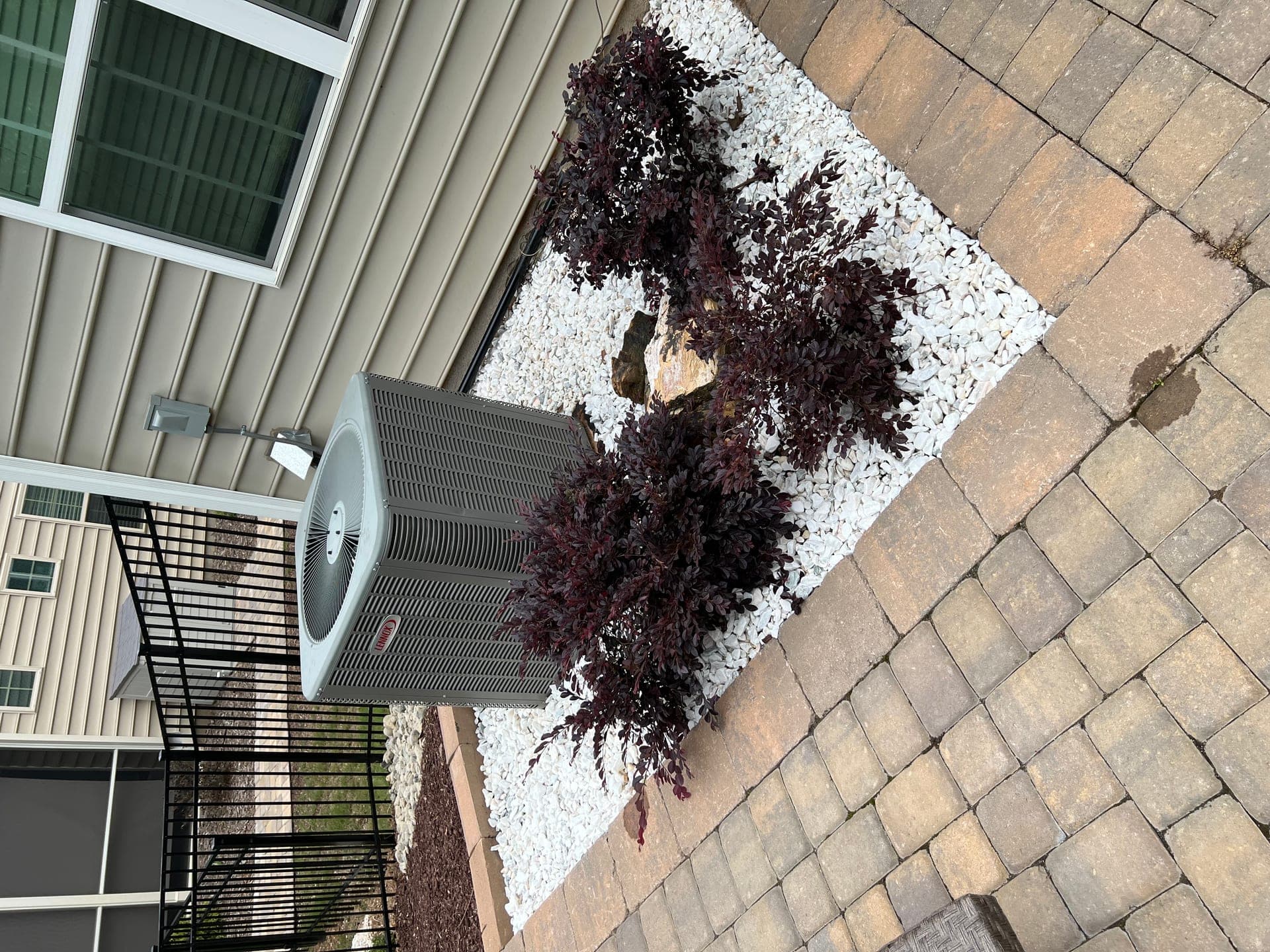Pavers and decorative gravel